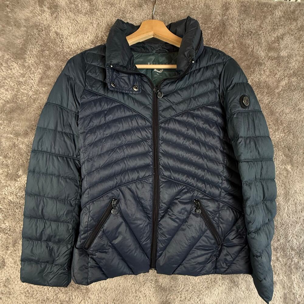 Bernardo Down Puffer Jacket Packable Hood Lightweight Quilted Women's MP PM